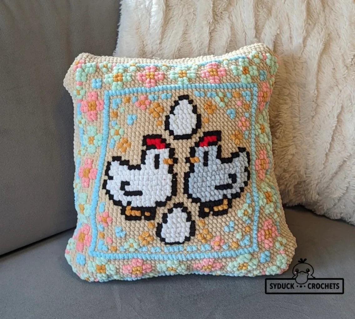 Stradew Valley Chicken & Egg Pillow Crochet PATTERN