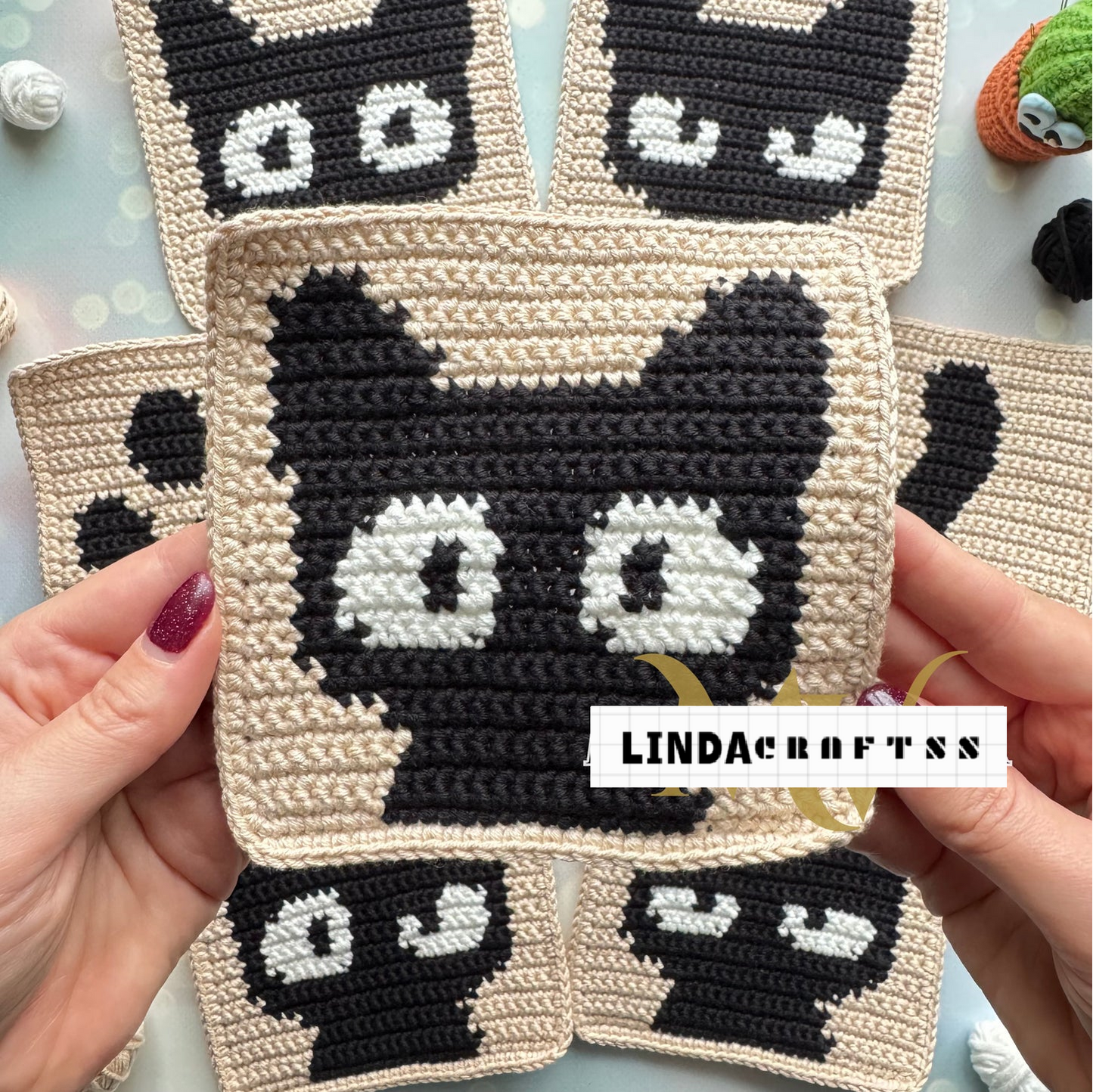 Meow & Granny Squares Crochet Cats Set – Blanket, Cardigan & Bags + PAW BAG PATTERN FOR FREE
