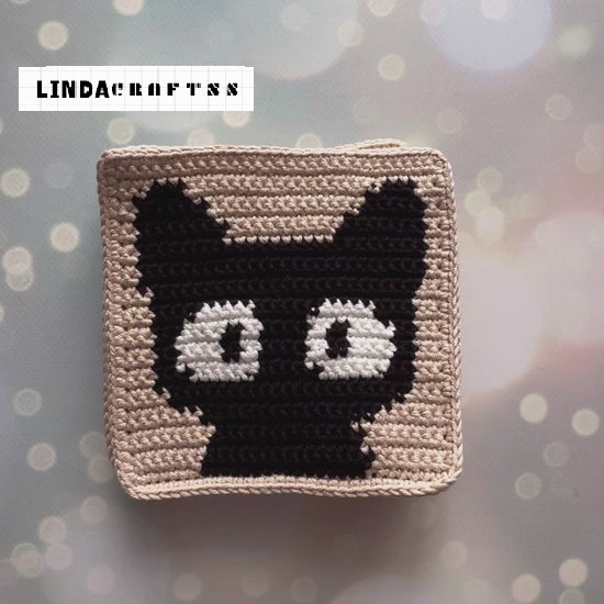 Meow & Granny Squares Crochet Cats Set – Blanket, Cardigan & Bags + PAW BAG PATTERN FOR FREE