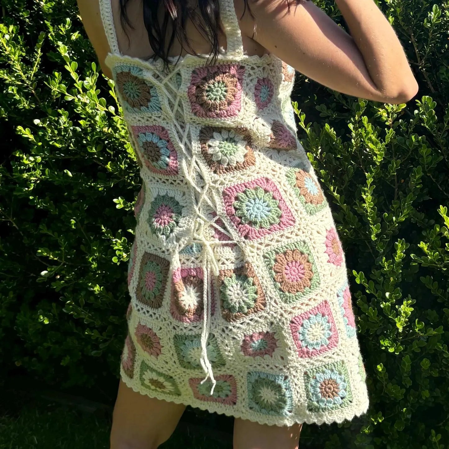Granny Square Summer Dress - Your Perfect beach Cover-Up