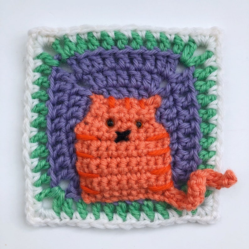 Pillow Cats Square crochet pattern