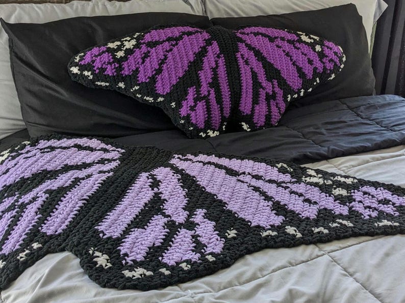 Butterfly Blanket PDF Crochet Pattern