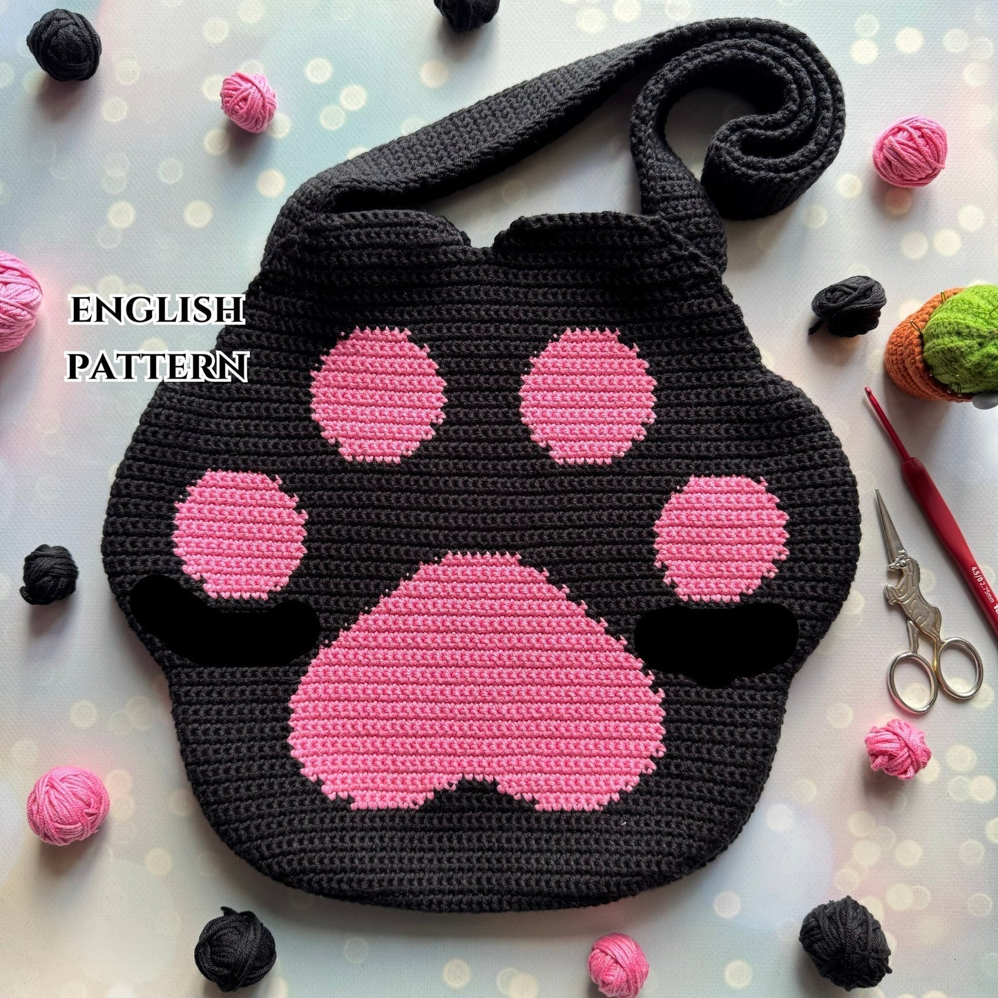 Meow & Granny Squares Crochet Cats Set – Blanket, Cardigan & Bags + PAW BAG PATTERN FOR FREE
