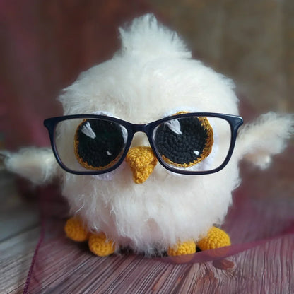 Fluffy Owly Pie Eyeglesses Holder Crochet Pattern