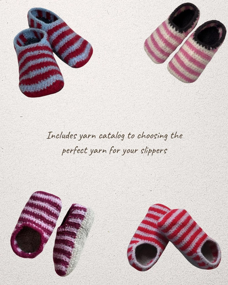 Cozy Winter SOFTFELT Slippers Crochet Pattern – Warm & Comfy- for all family