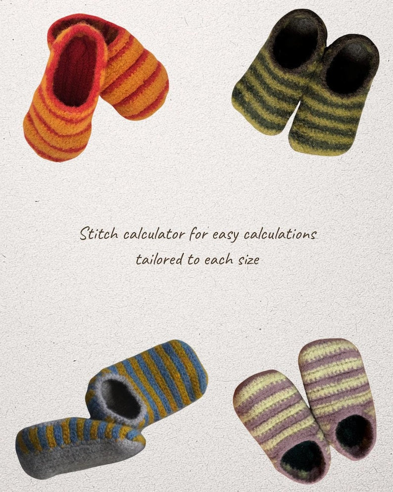 Cozy Winter SOFTFELT Slippers Crochet Pattern – Warm & Comfy- for all family